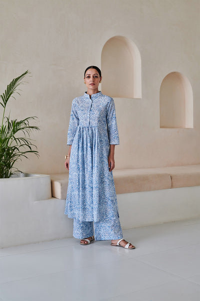 Mogra Collared Kurta