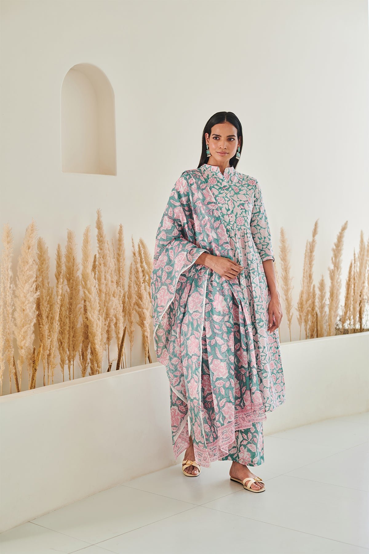Pankhi Gulab Cotton Kurta