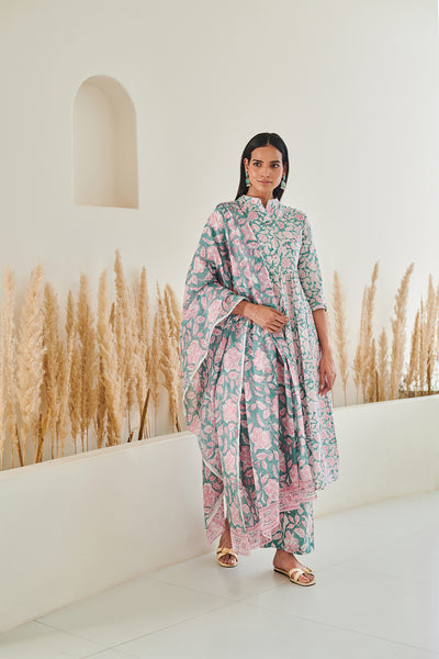 Pankhi Gulab Cotton Kurta