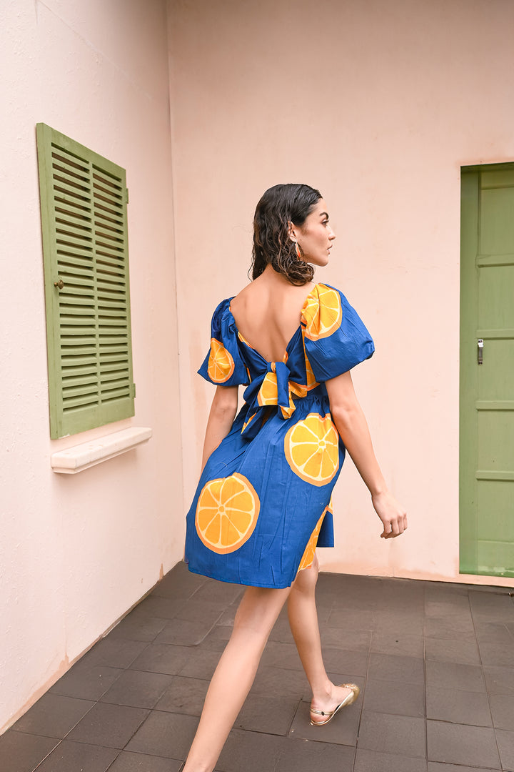 Tangerine Bow Dress