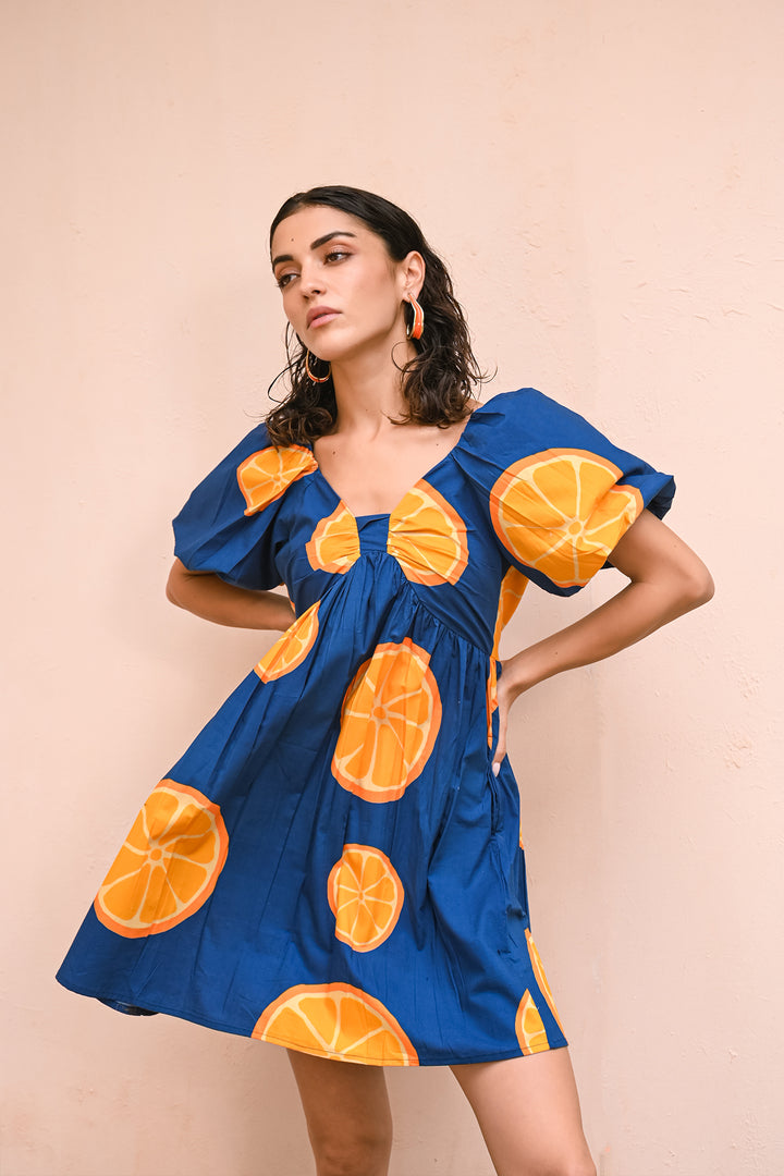 Tangerine Bow Dress