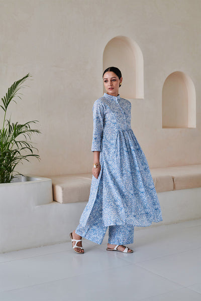 Mogra Collared Kurta