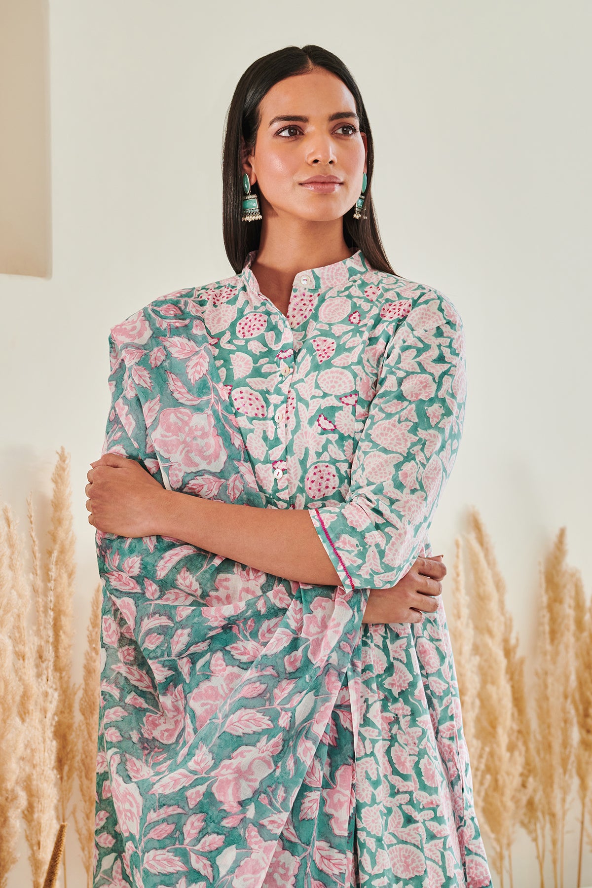 Pankhi Gulab Cotton Kurta