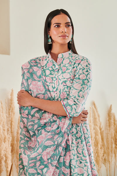 Pankhi Gulab Cotton Kurta