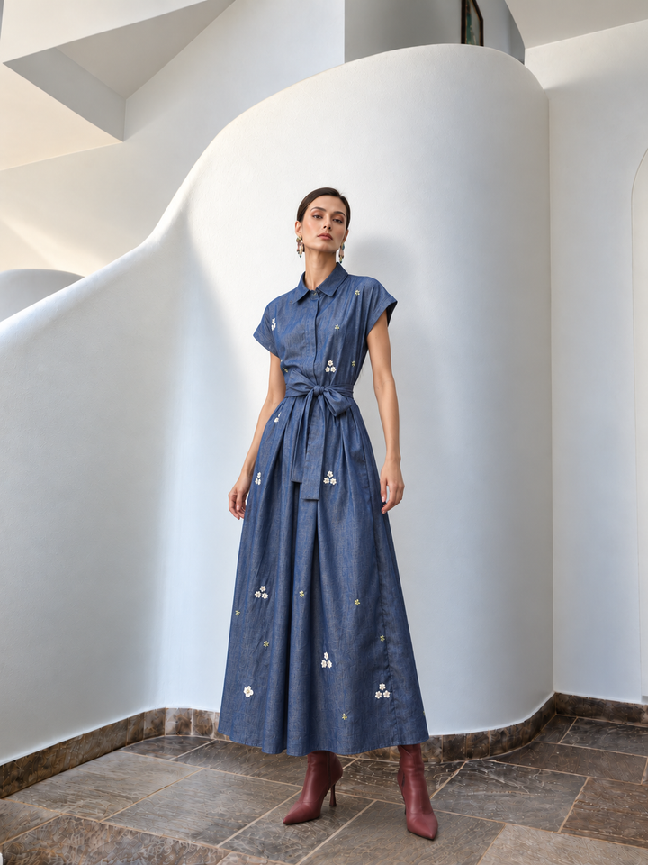 Celestial Shirt Dress