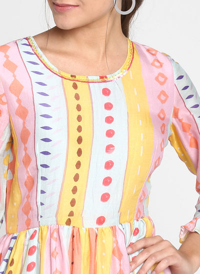 Delphinium Bell Sleeve Dress