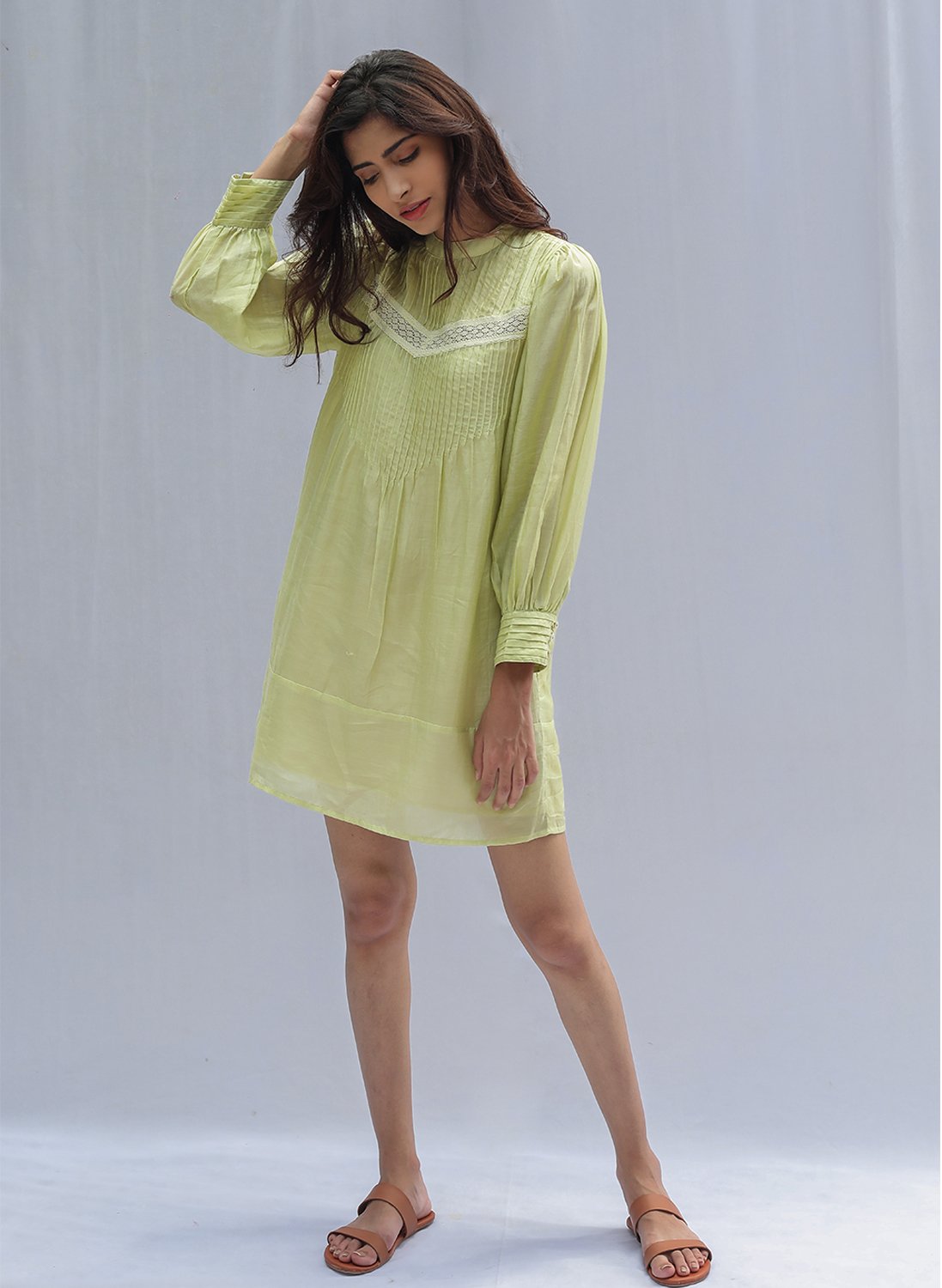Buy Online Pin-Tucked Dress 