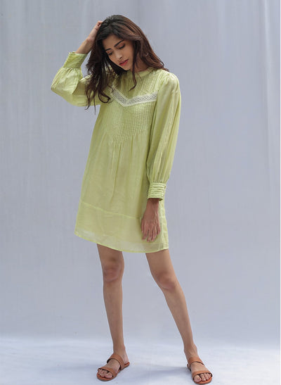 Buy Online Pin-Tucked Dress 