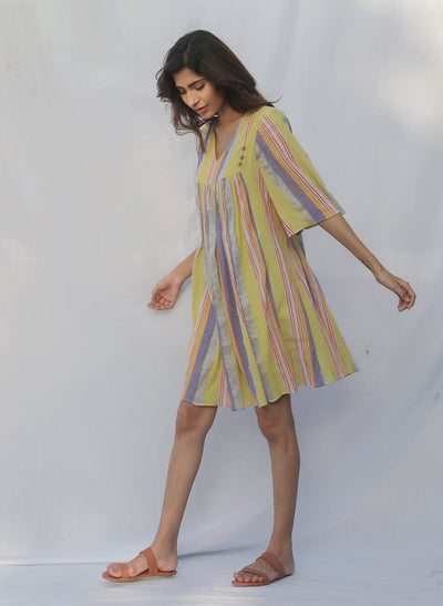 Shop Online Wild Jo Gathered Dress 