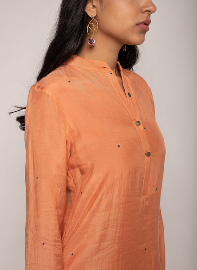 Orange Kira Kurta Online 