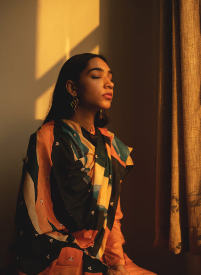 Women's Orange Kira Kurta