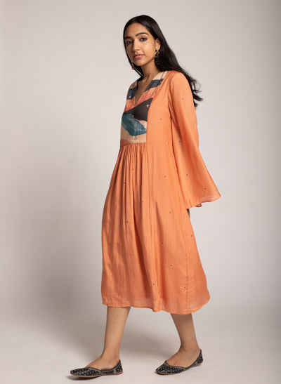 Shop Women's Kira Dress in Orange