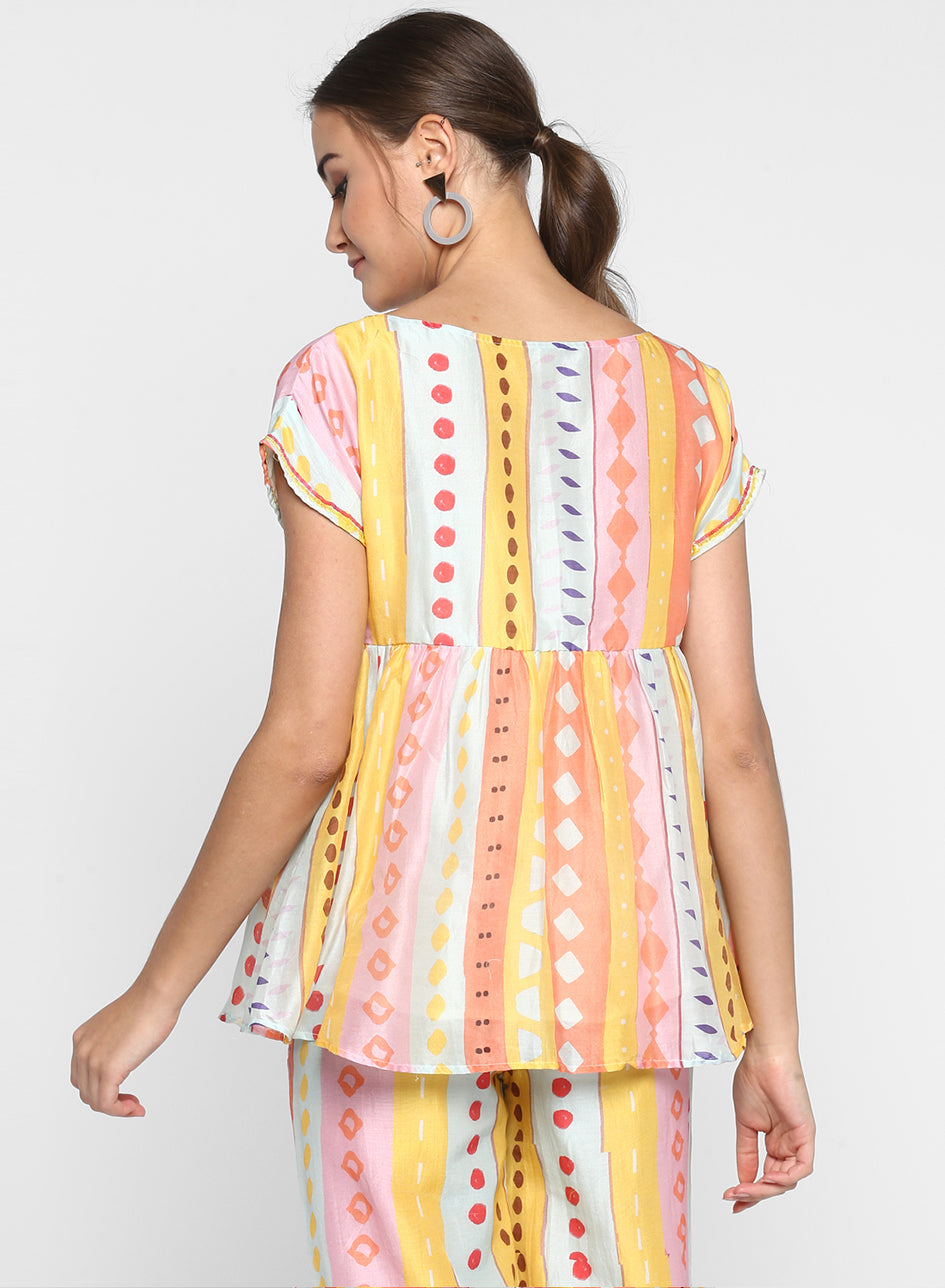 Buy Delphinium Peplum Top