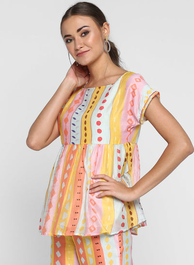 Delphinium Peplum Top Online