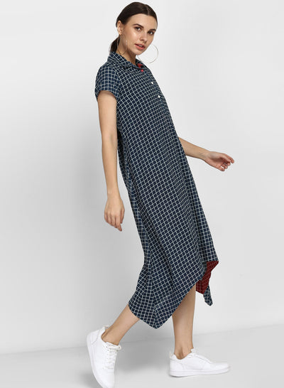 Shop Blue High Low Dress