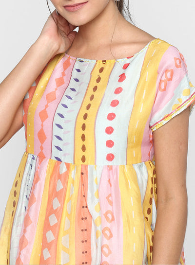 Delphinium Peplum Top
