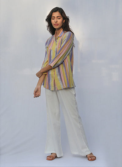 Shop Multi-Couloured Gathered Shirt
