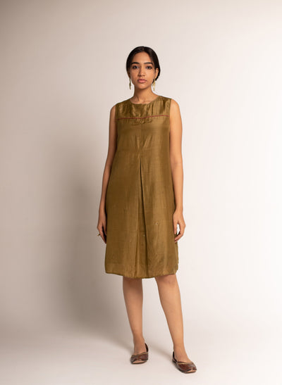 Get Bamboo Silk Cut Sleeve Dress