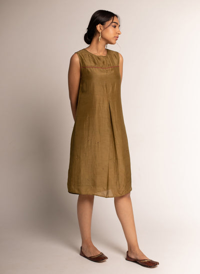Buy Bamboo Silk Cut Sleeve Dress