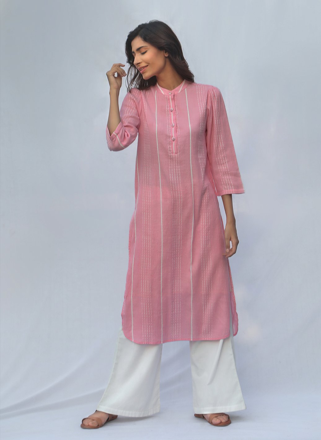 Mandarin Collar Tunic Online
