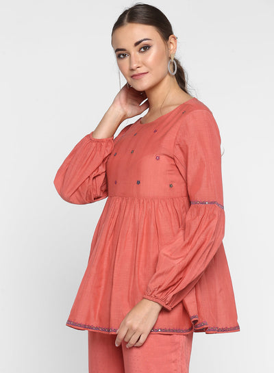Shop Peony Peplum Top