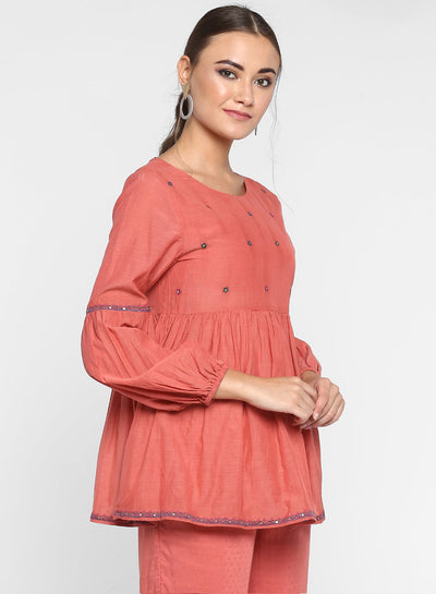 Peony  peplum top