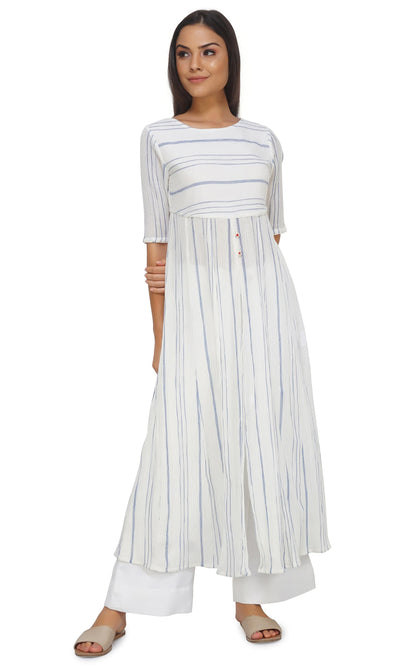 Vanilla Slit Kurta for Women