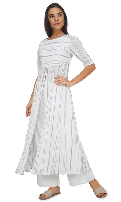 Get Online Vanilla Slit Kurta