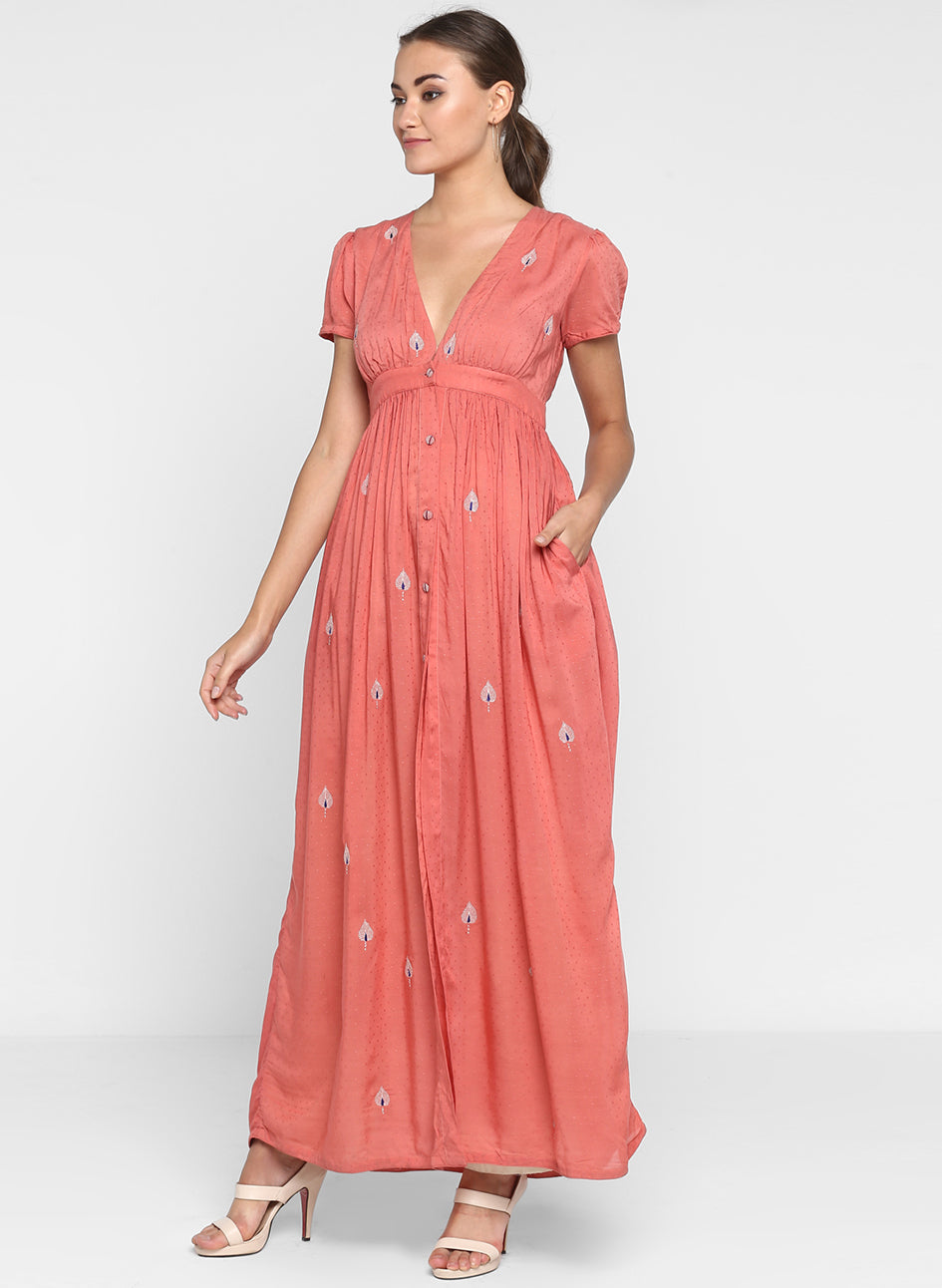Online Peony Empire Dress