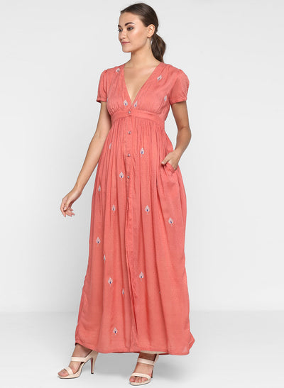 Online Peony Empire Dress