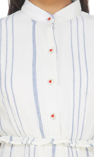 Online Vanilla Frill Dress
