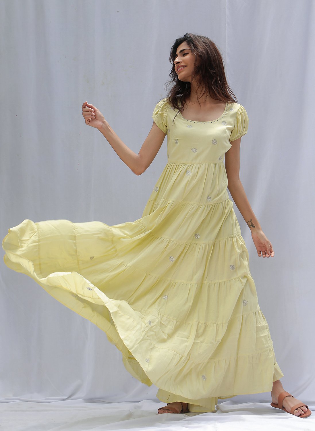 Shop Puff Sleeve Maxi Dress