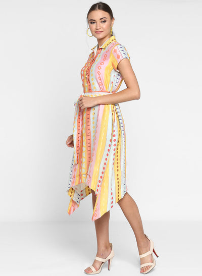 Buy Delphinium Collar Dress