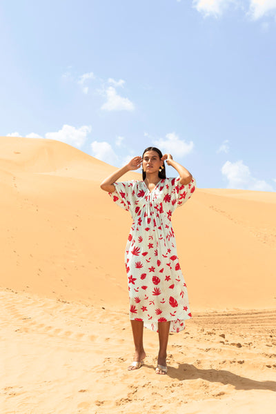 Azure Kaftan Dress