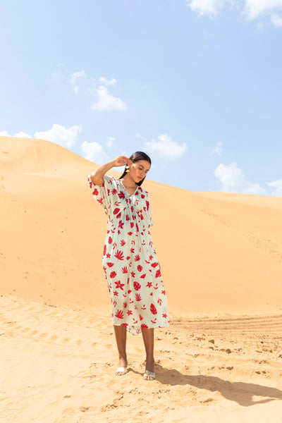 Azure Kaftan Dress