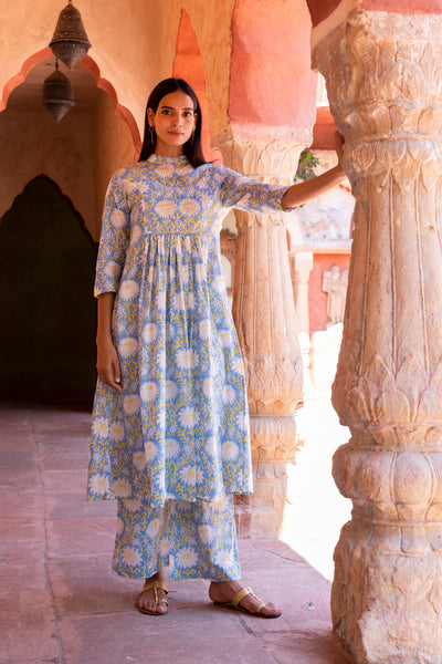 Amber Printed Cotton Pants