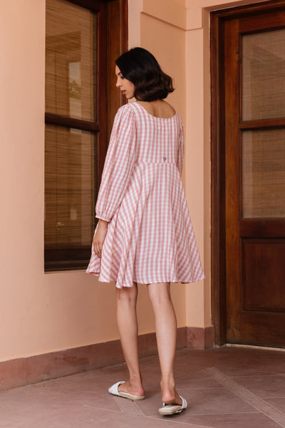 Blush Gingham Dress 