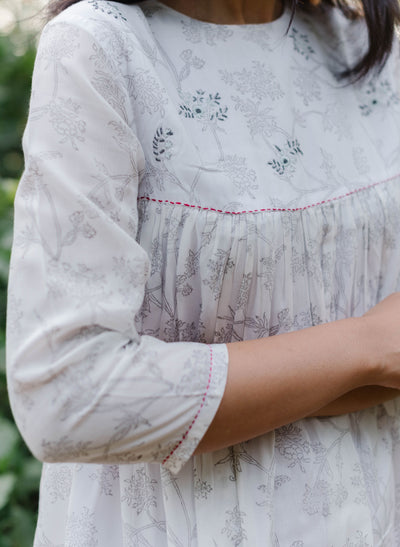 Online Flower Print House Dress