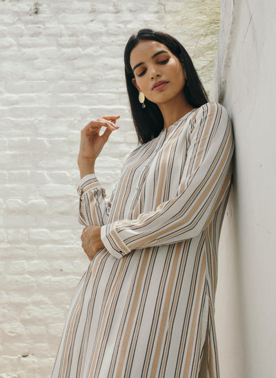 Biscotti Striped Kurta for Women