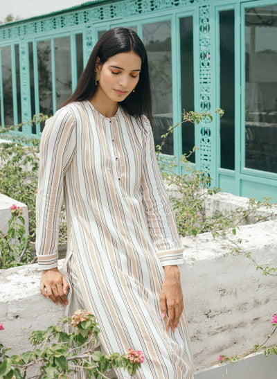Online Biscotti Striped Kurta