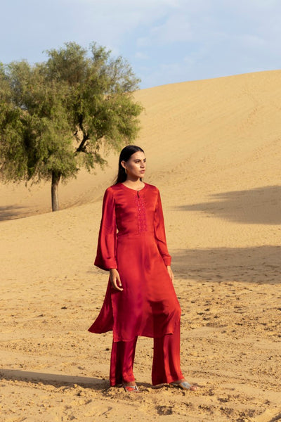 Crimson Glow Tunic