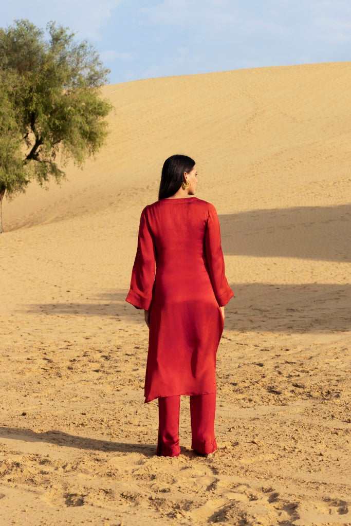 Crimson Glow Tunic