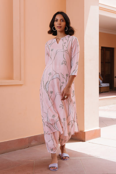 Cherry Blossom Printed Kurta