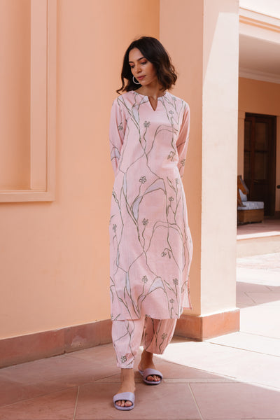 Cherry Blossom Printed Kurta