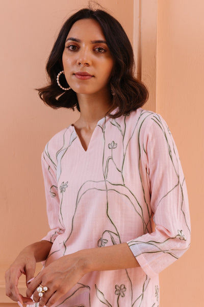 Cherry Blossom Printed Kurta