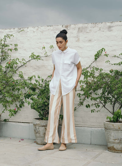 Éclair Striped Wide Pants