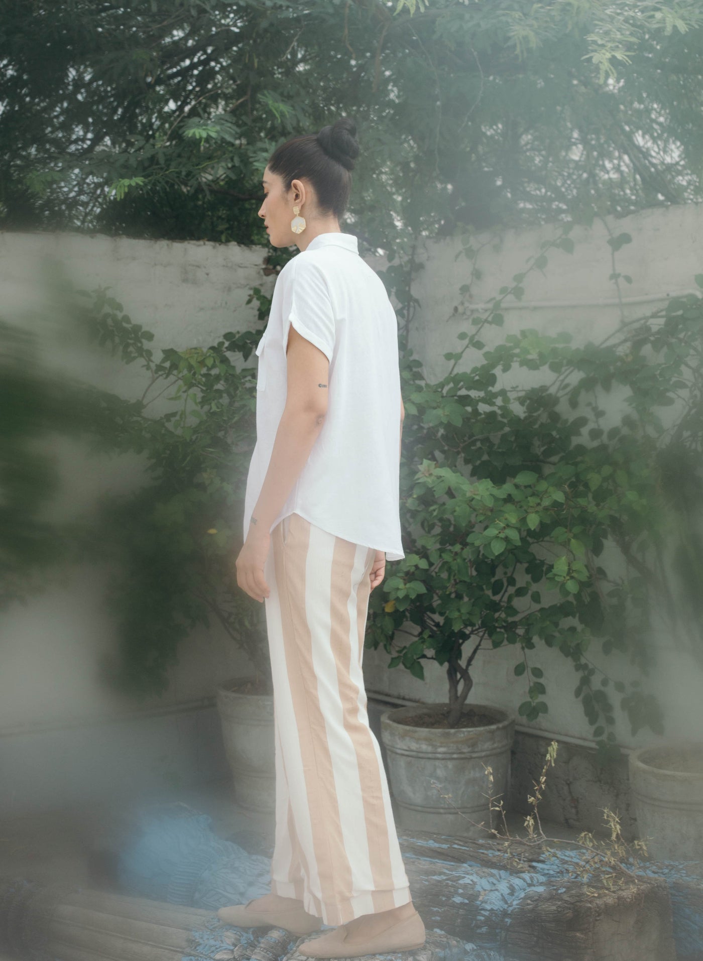 Women's Éclair Striped Wide Pants