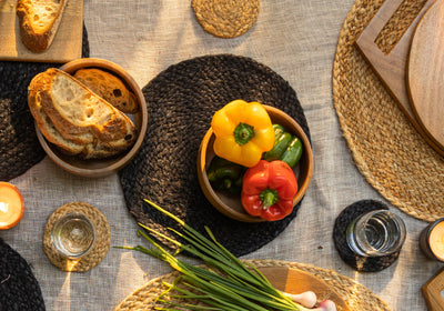 Coal Jute Round Dishmat