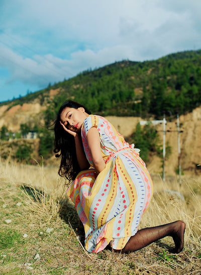 Women's Delphinium Collar Dress