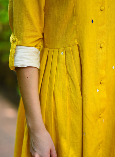 Shop Yellow Ki Shifutu Dress